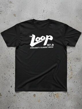 The Loop 97.9 Chicago T-Shirt | Vintage Rock Radio Tee | Classic Music Graphic
